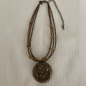 Cookie Lee Beaded adjustable necklace